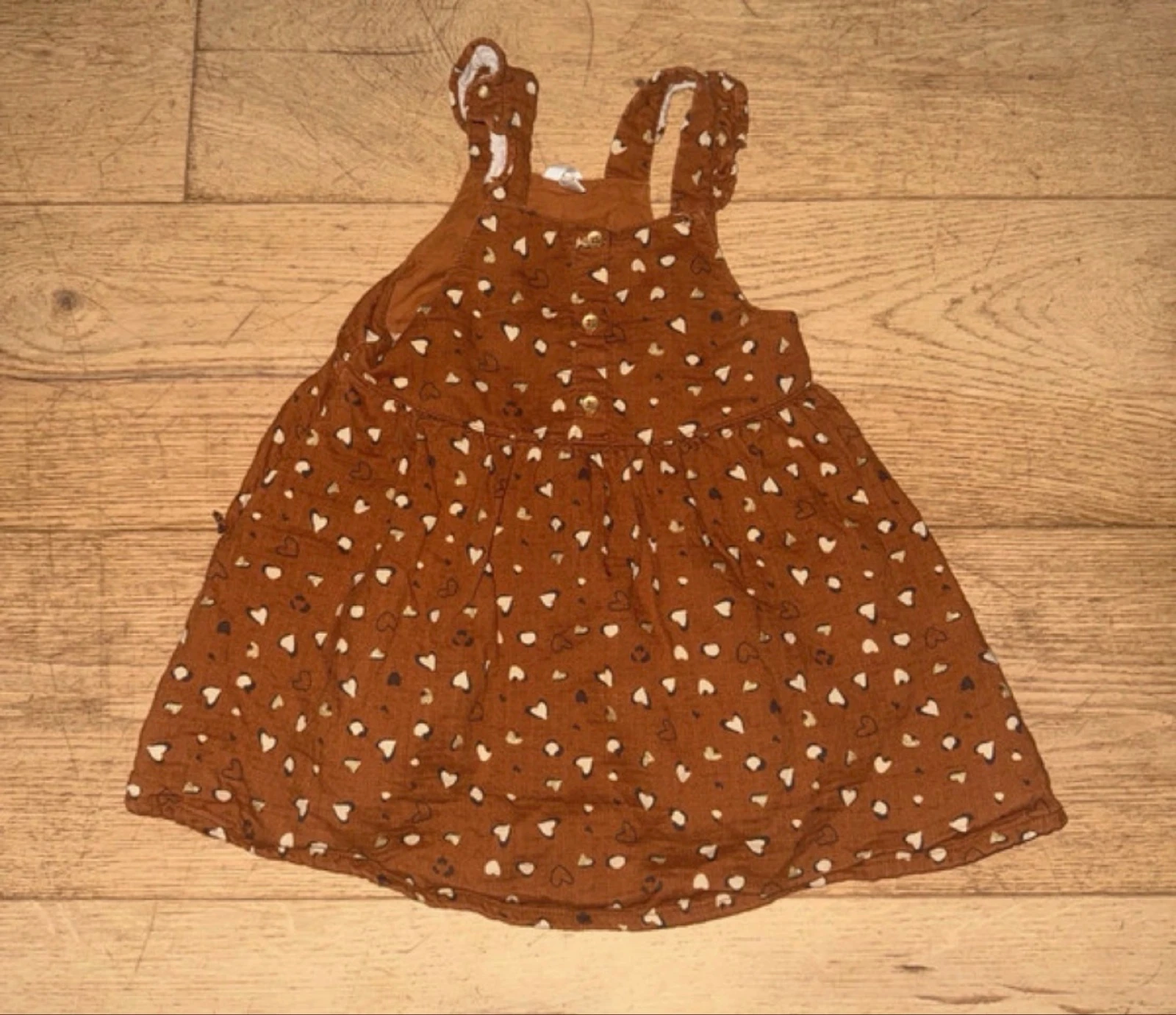 Vestido marrón de Orchestra 18 meses con corazones 🤎 – photo 2